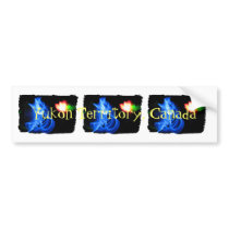 Glow Sticks Dancing in the Night; YT Canada Bumper Sticker