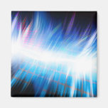 Glowing Audio Waveform Refrigerator Magnet