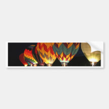 Glowing Balloons!  Light up the night! Bumper Sticker