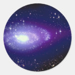 Glowing blue galaxy stickers