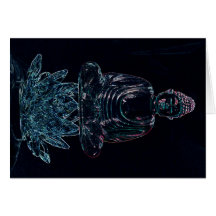 Glowing Buddha Greeting Card