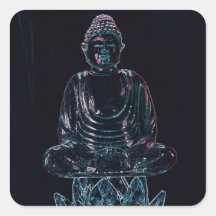 Glowing Buddha Sticker