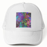 Glowing Burst of Color – Teal & Violet Deva Mesh Hat