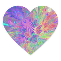 Glowing Burst of Colour Sticker