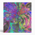 Glowing Burst of Colour – Teal & Violet Deva 3 Ring Binder