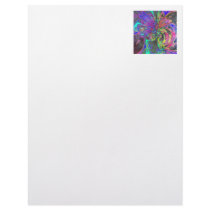 Glowing Burst of Colour – Teal & Violet Deva Letterhead Template