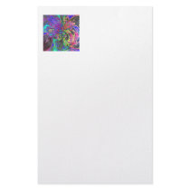 Glowing Burst of Colour – Teal & Violet Deva Stationery Design