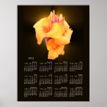 Glowing Canna Lily calendar ~ print