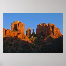 Glowing Cathedral Rock 1513 Posters