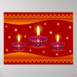 Glowing Decorative Lamps Posters