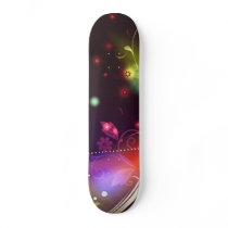 Glowing Flourishes: Vector Art: Skateboard