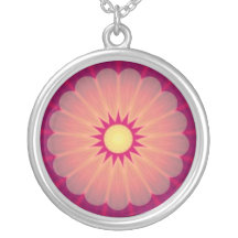 Glowing Flower Kaleidoscope Necklace