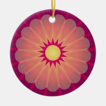 Glowing Flower Kaleidoscope Ornament