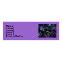 Glowing Flower Profile Card Business Card