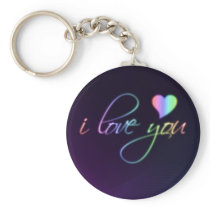 Glowing font writing I love you
