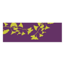 Glowing Ginkgo Tree Branch with Leaves Business Card Template
