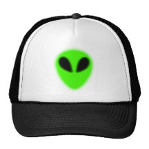 Glowing Green Alien Hat