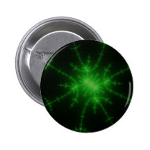 Glowing Green Fractal Explosion Pins