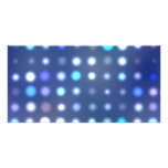 Glowing Halftone Dots Textured Photo Greeting Card