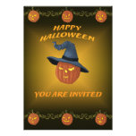Glowing Jack o' Lantern Invitation