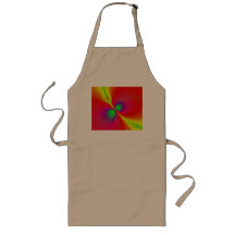 Glowing Oranges and Reds Fractal Art Apron