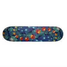 Glowing orbit photo skateboards