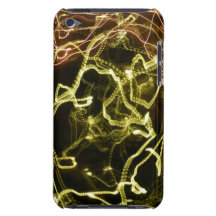 Glowing Pattern of Green and Orange Case-Mate iPod Touch Case