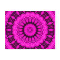 Glowing Pink Fractal Kaleidoscope