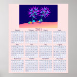 Glowing Plants 2011 wall Calendar Poster