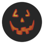 Glowing Pumpkin Face Stickers