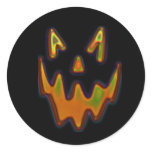Glowing Pumpkin Face Stickers
