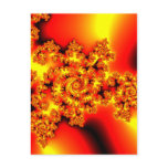 Glowing red fractal