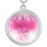 Glowing scribble heart Necklace