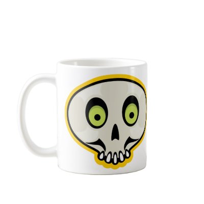 Glowing Skull Mug by alternateworlds