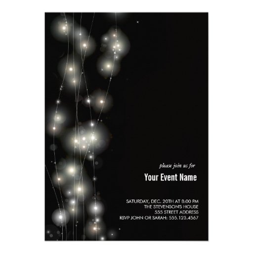 Glowing Stars  Invitation