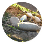 Glowing Stones Round Stickers