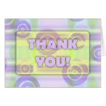 Glowing Target Rings Thank You Light Dreamy Creamy cards