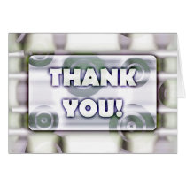 Glowing Target Rings Thank You Light Metal cards