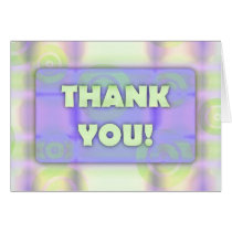 Glowing Target Rings Thank You Pineapple Water cards