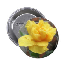 Glowing Yellow Hibiscus 1 Buttons