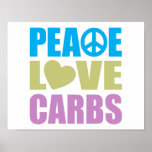Glucides d'amour de paix posters