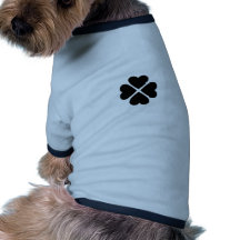 glücksbringer rot schwarz red black kleeblatt herz hunde shirt