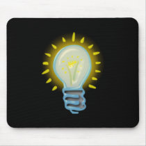 glühbirne light bulb mousepad