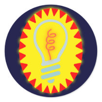 Glühbirne light bulb sticker