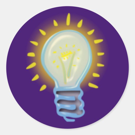 glühbirne light bulb sticker