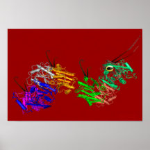 Gluk2Gluk5 Crawling Receptor Poster