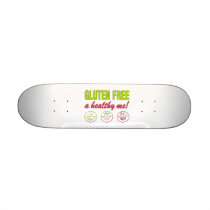 Gluten Free A Healthy Me! Gluten Allergy Celiac Custom Skate Board