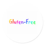 Gluten Free (Bright) Round Stickers
