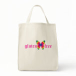 gluten-free butterfly (multi) Organic Grocery Tote Canvas Bags