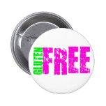 Gluten Free Cheerful Art Pinback Buttons